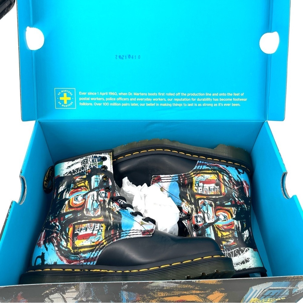 Dr. Martens 1460 BASQUIAT LEATHER LACE UP COMBAT BOOTS​ Limited Edition NEW - Picture 3 of 8